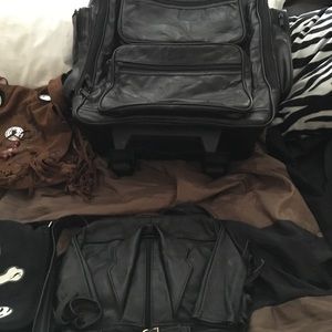 Purses,jackets,wicker basket,shoes